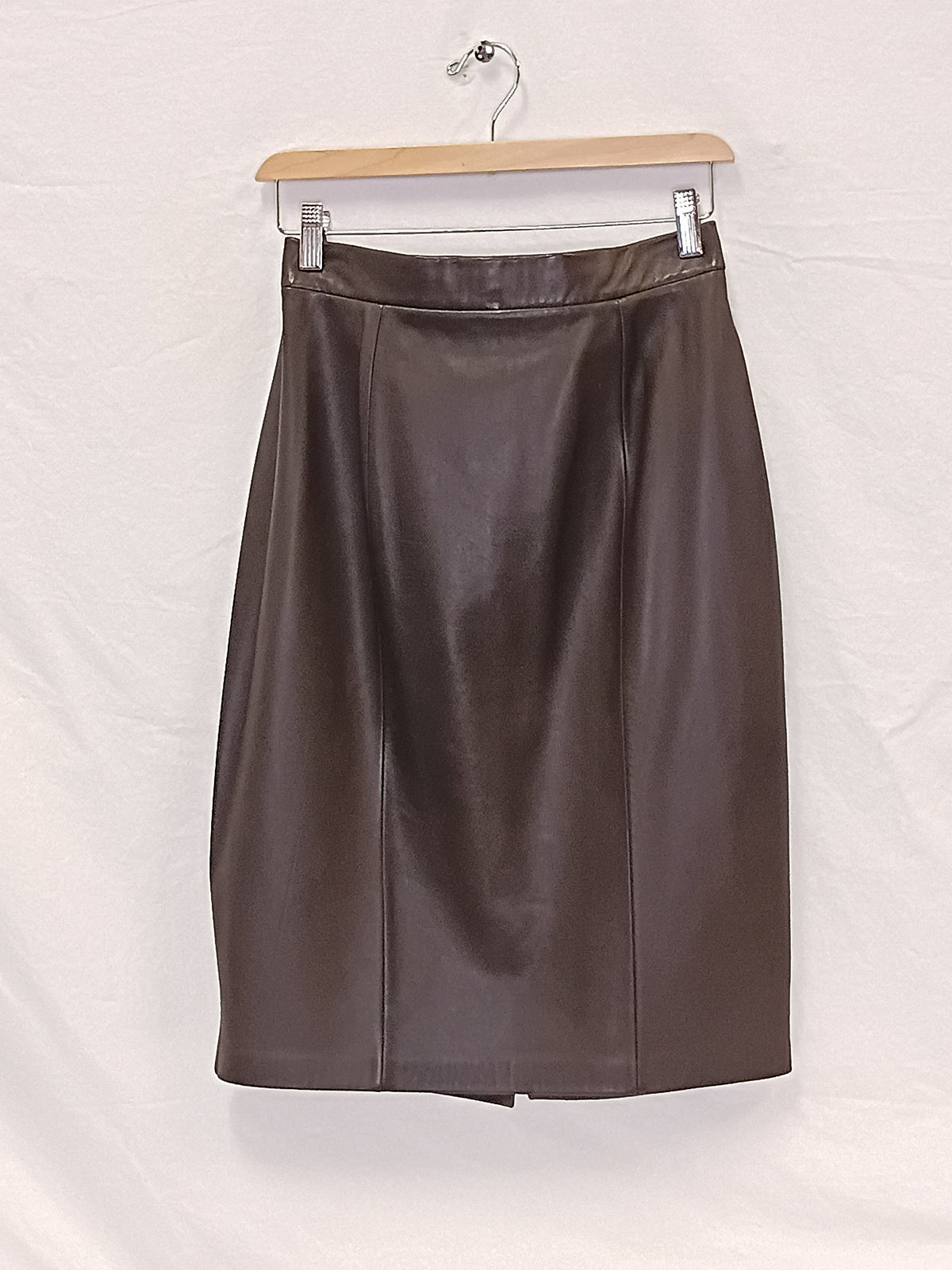 St John Leather Skirt