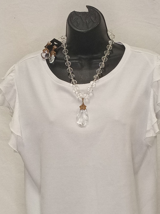 Vintage  Miriam Haskell Necklace & Earrings Set