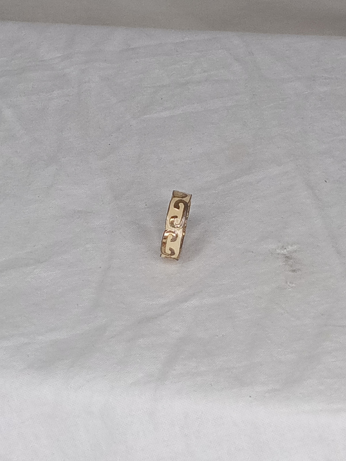 Vintage  Yellow Swirl Ring