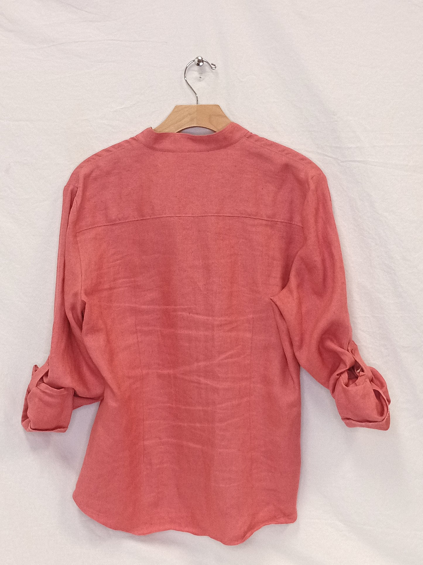 Design Exchange 100% Linen Button Up Blouse