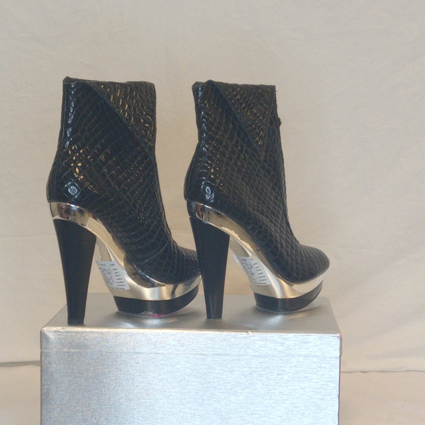 Scale Embossed Booties