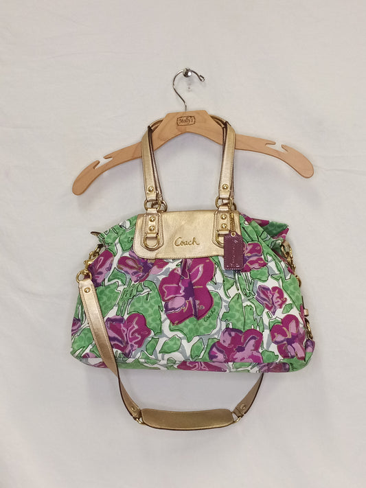 Coach Ashley Floral Shoulder Bag