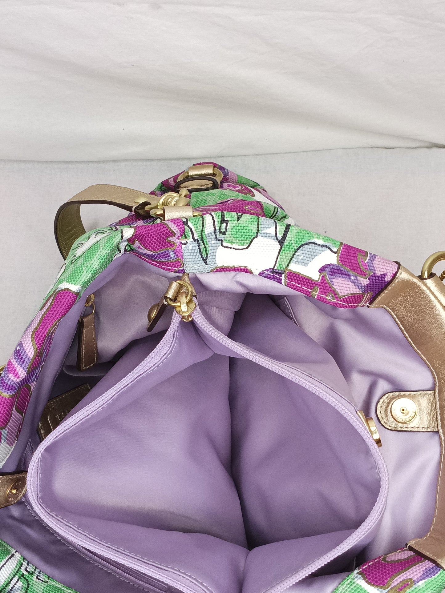 Coach Ashley Floral Shoulder Bag