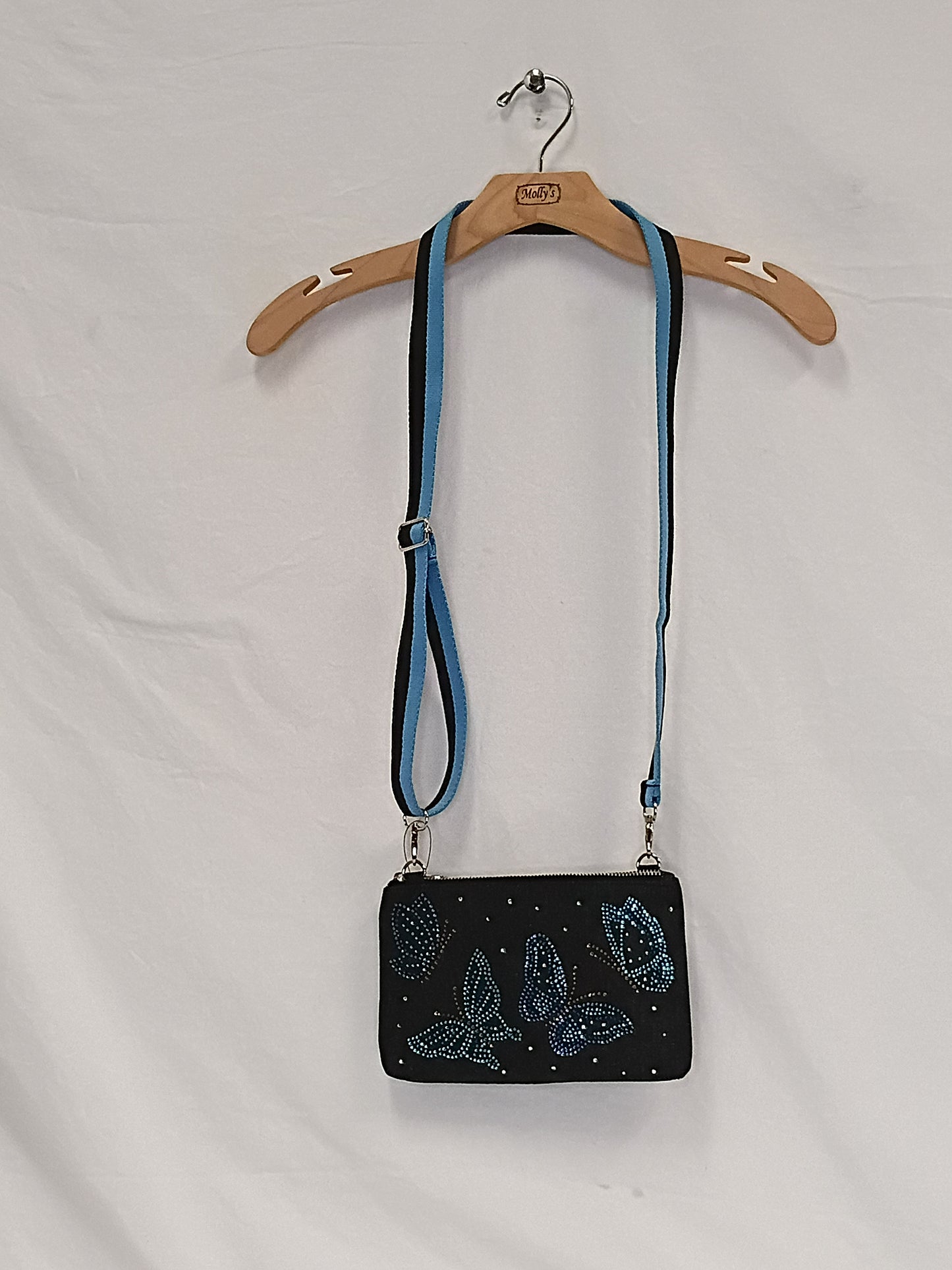 Butterfly Sparkle Crossbody Clutch