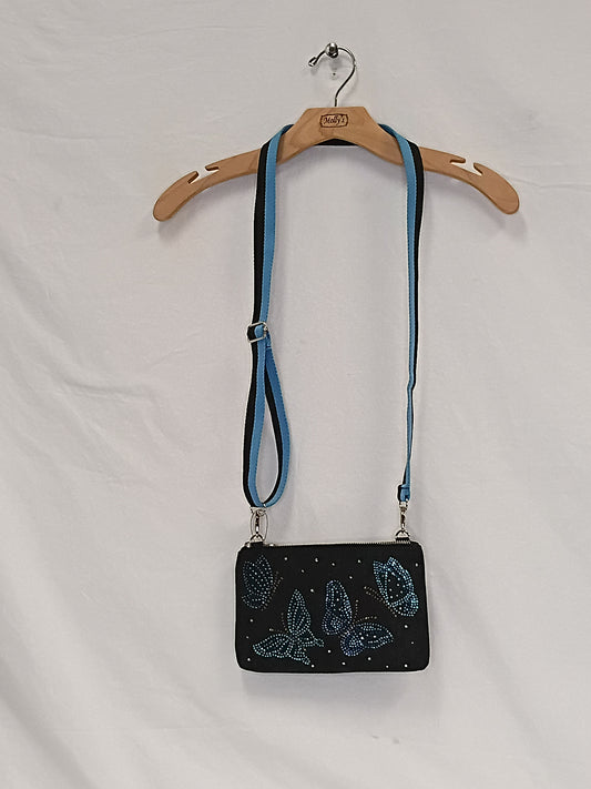 Butterfly Sparkle Crossbody Clutch