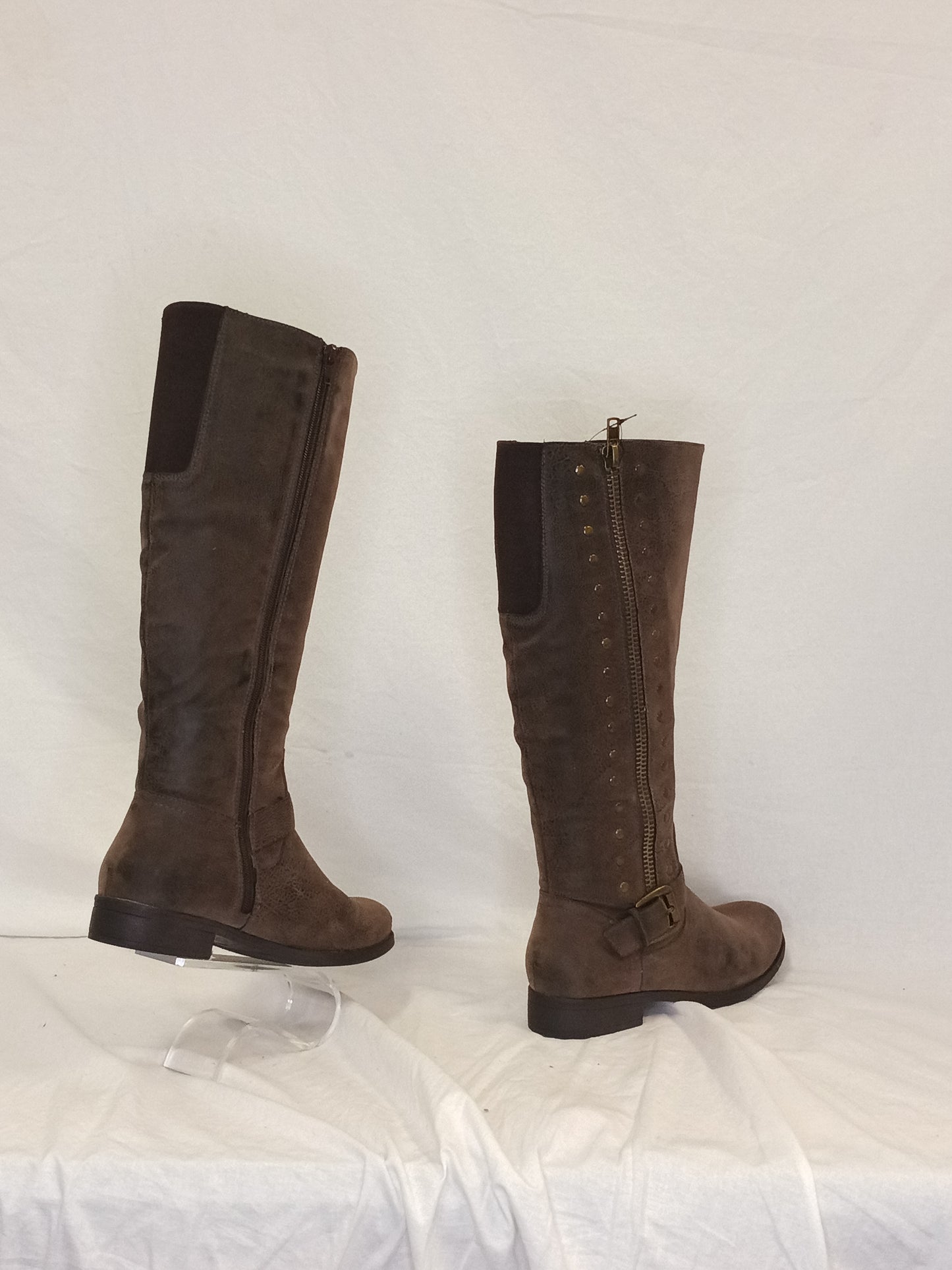 Curfew Rivet Knee High Boots