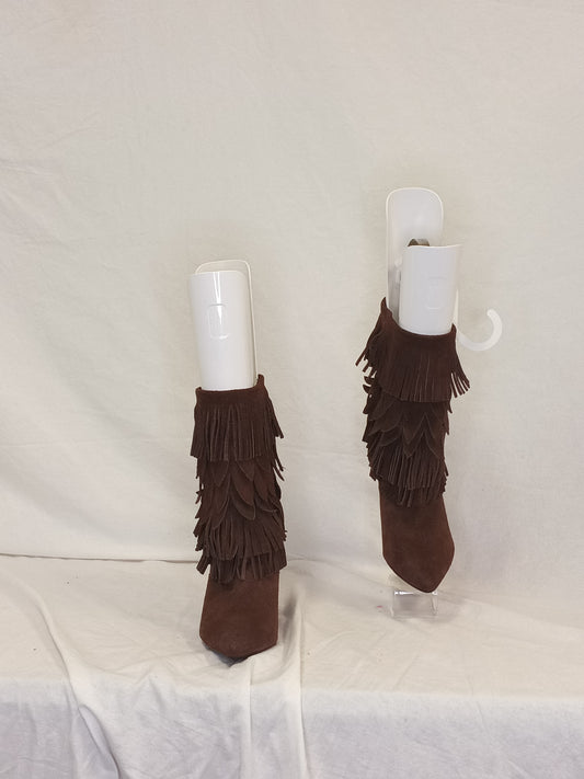 Mojo Moxie Fringe Boot Heels