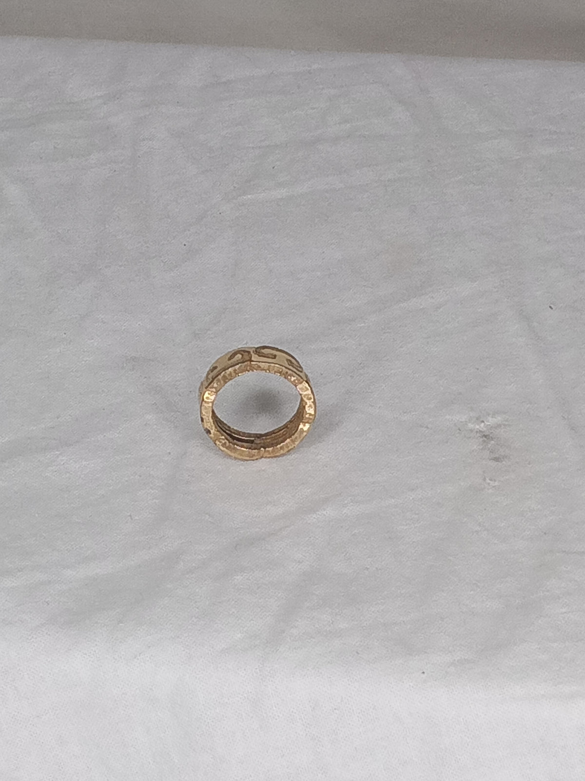 Vintage  Yellow Swirl Ring