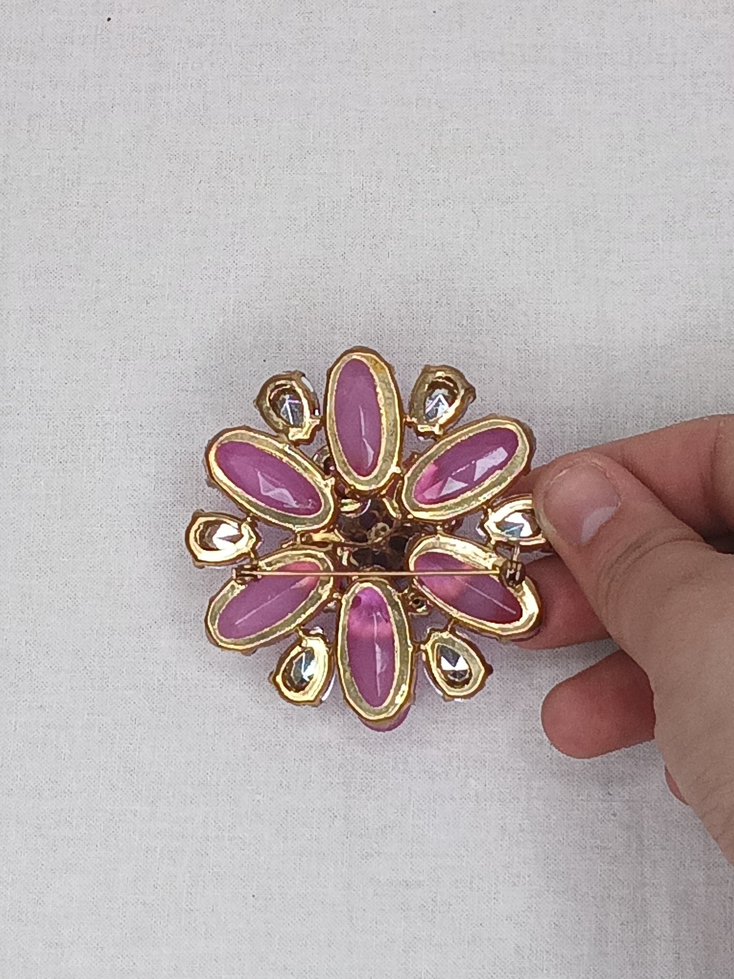 Unsigned Juliana Style Cocktail Pin Flower